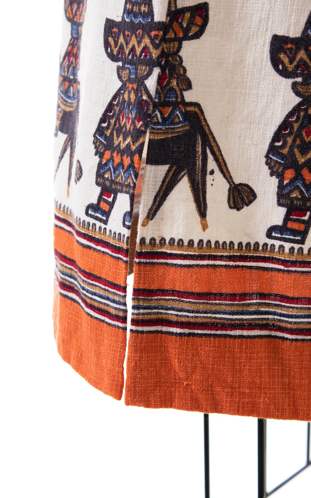 1960s Mexican Novelty Print Shift Dress | small