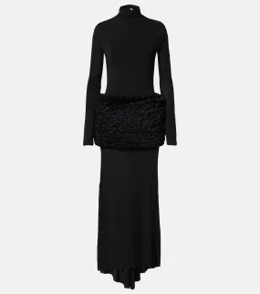 Alaia Ruffled maxi dress