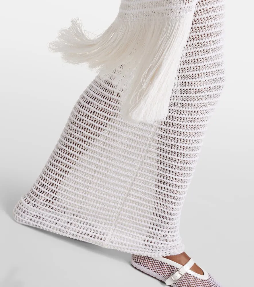 Alaia Scarf-detail maxi dress