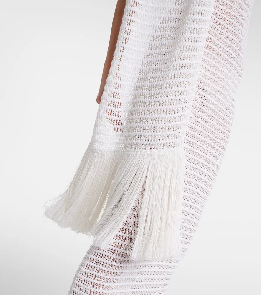 Alaia Scarf-detail maxi dress
