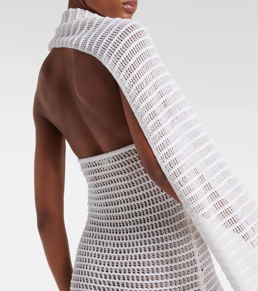Alaia Scarf-detail maxi dress