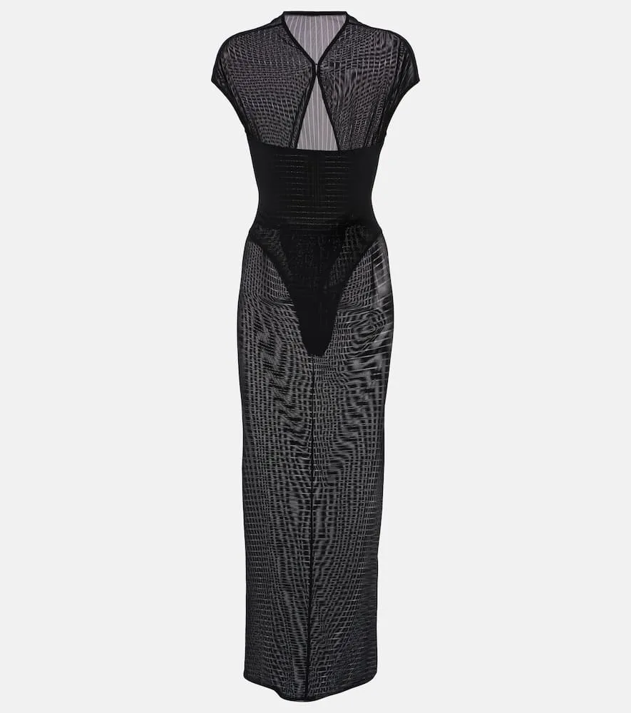 Alaia Sheer maxi dress