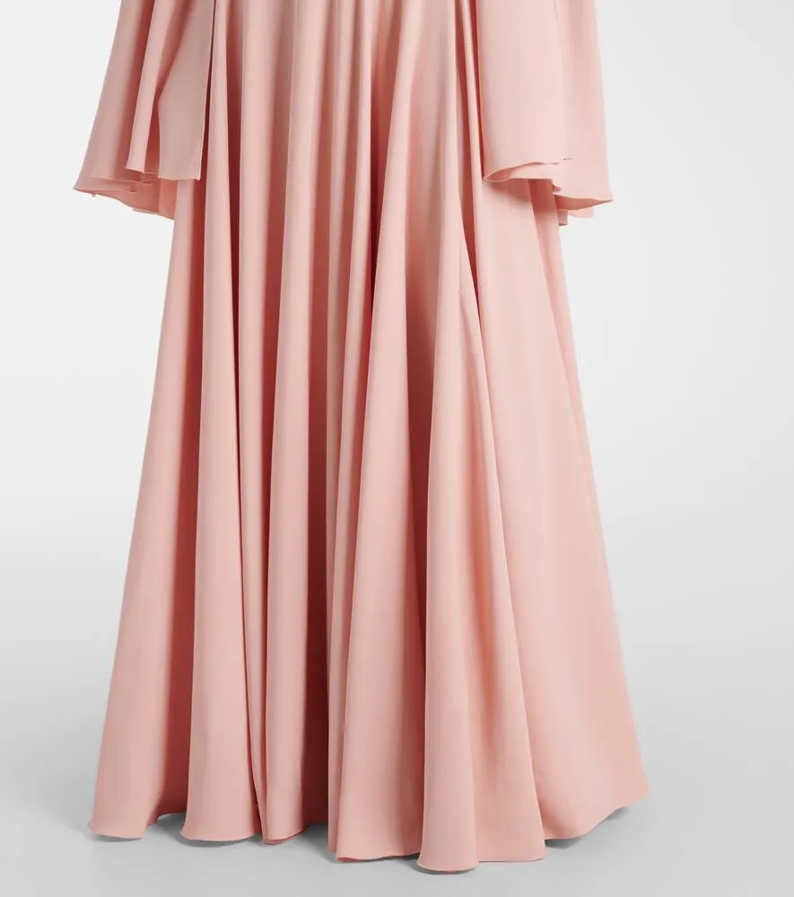 Giambattista Valli Pleated caped gown