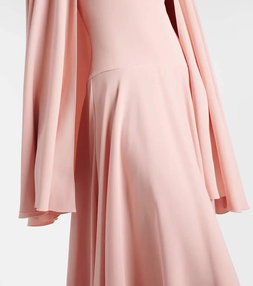 Giambattista Valli Pleated caped gown