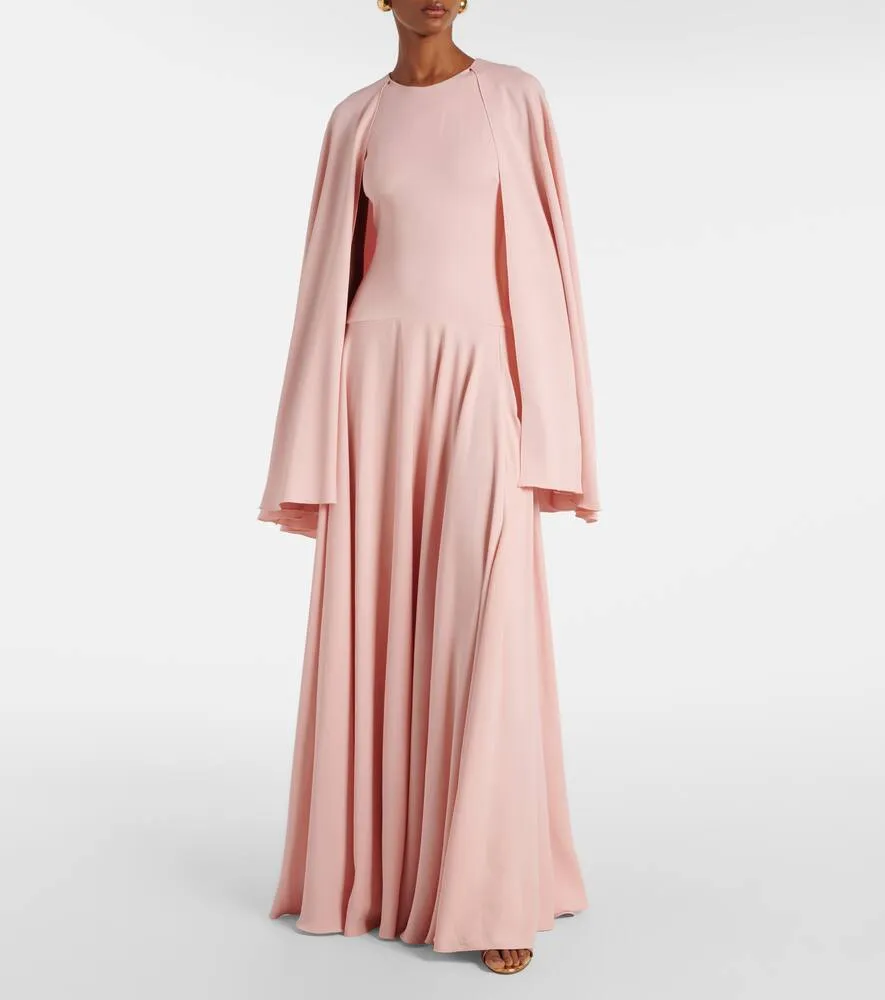 Giambattista Valli Pleated caped gown