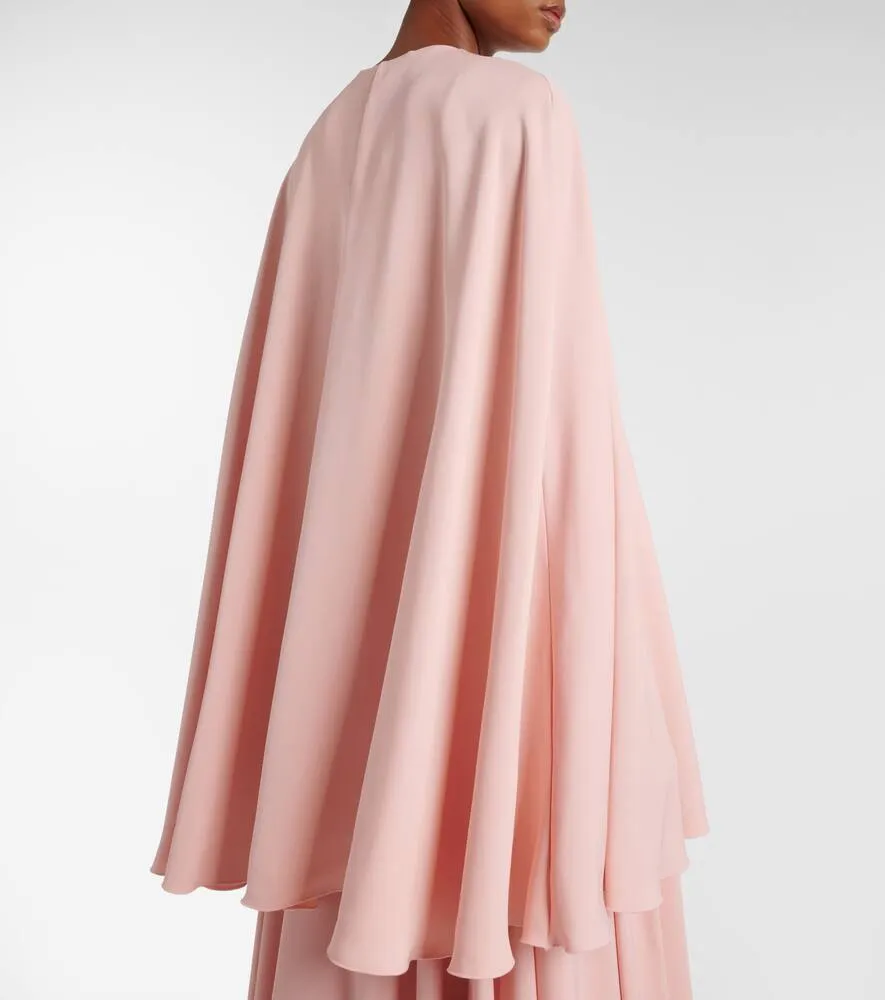 Giambattista Valli Pleated caped gown
