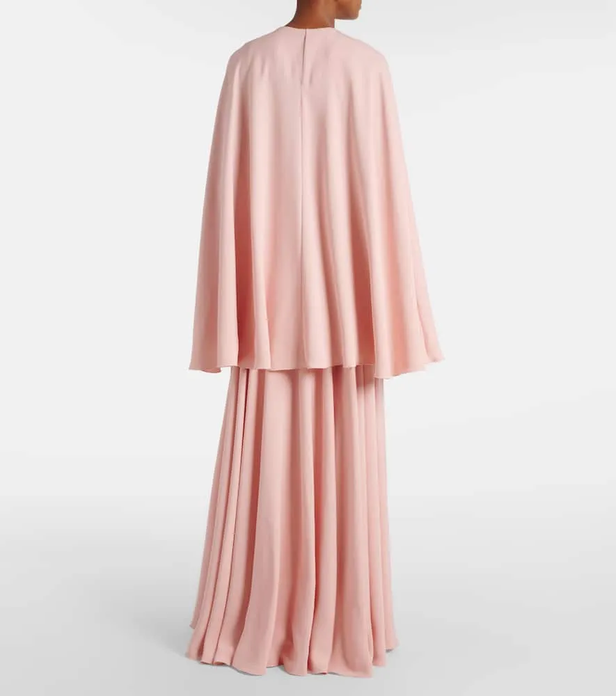 Giambattista Valli Pleated caped gown