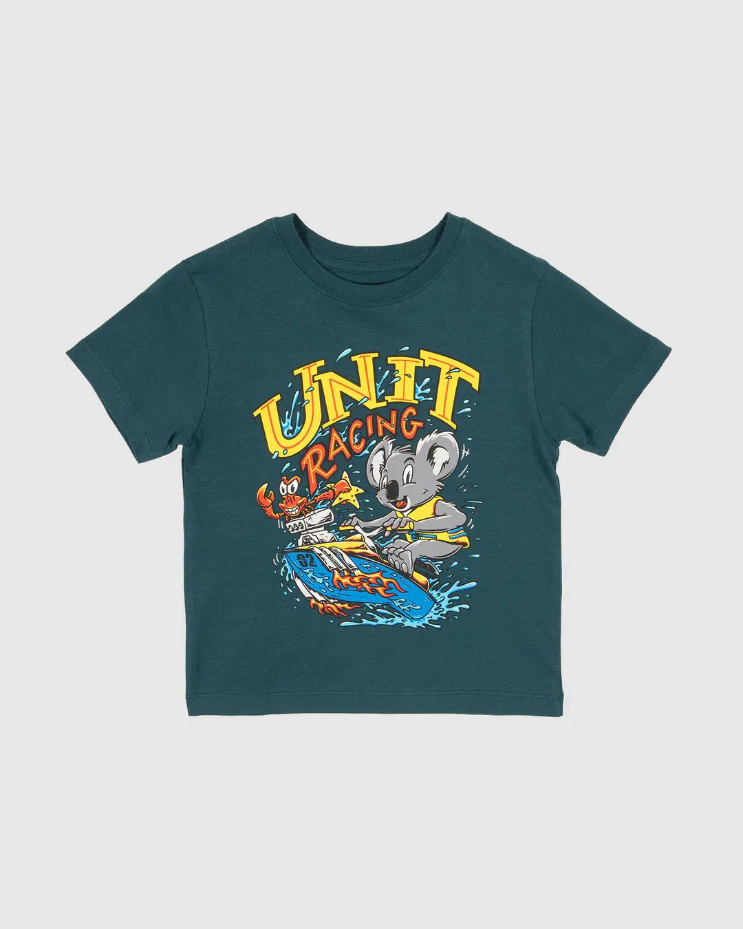 KIDS TEES SPLASH DARK TEAL