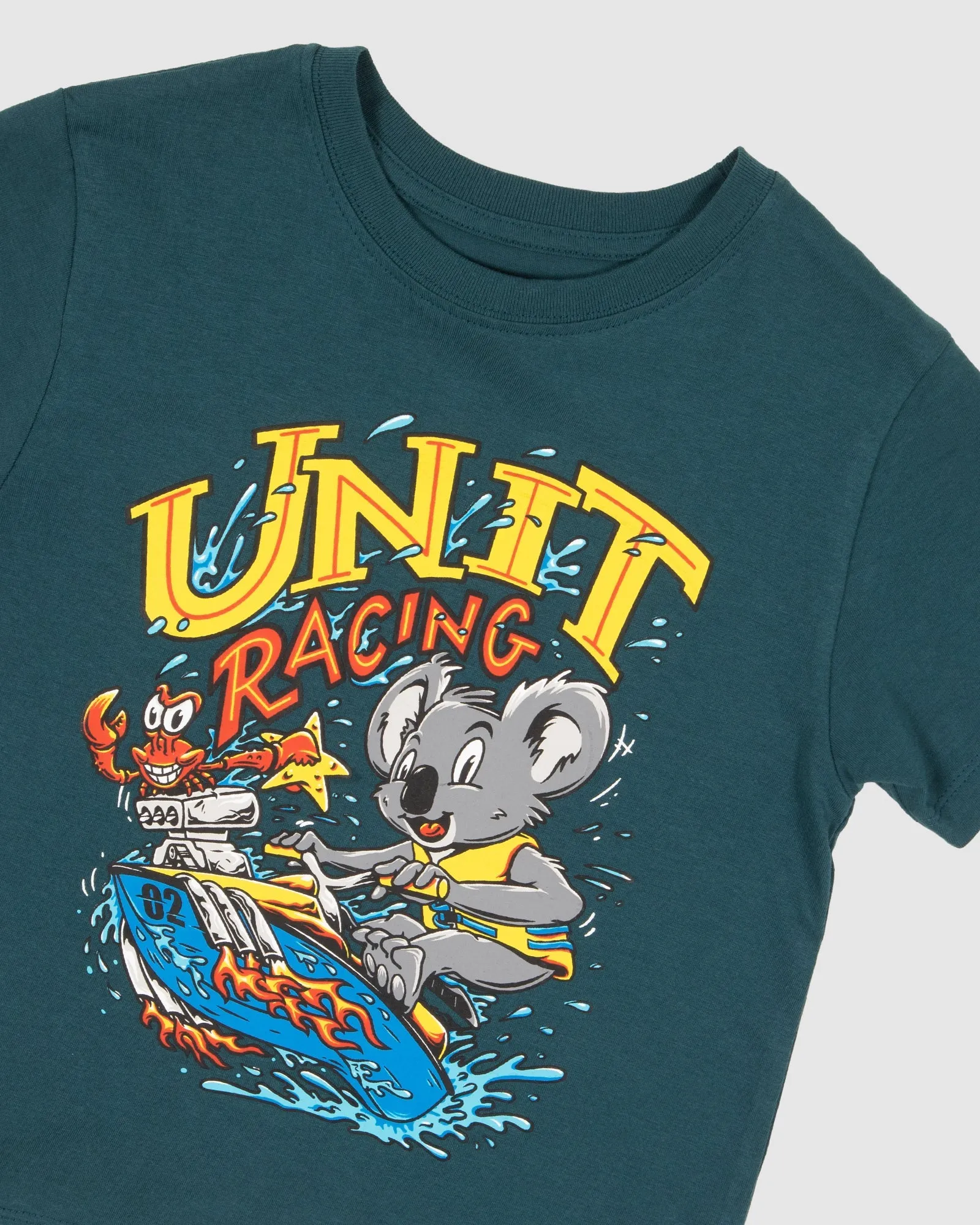 KIDS TEES SPLASH DARK TEAL