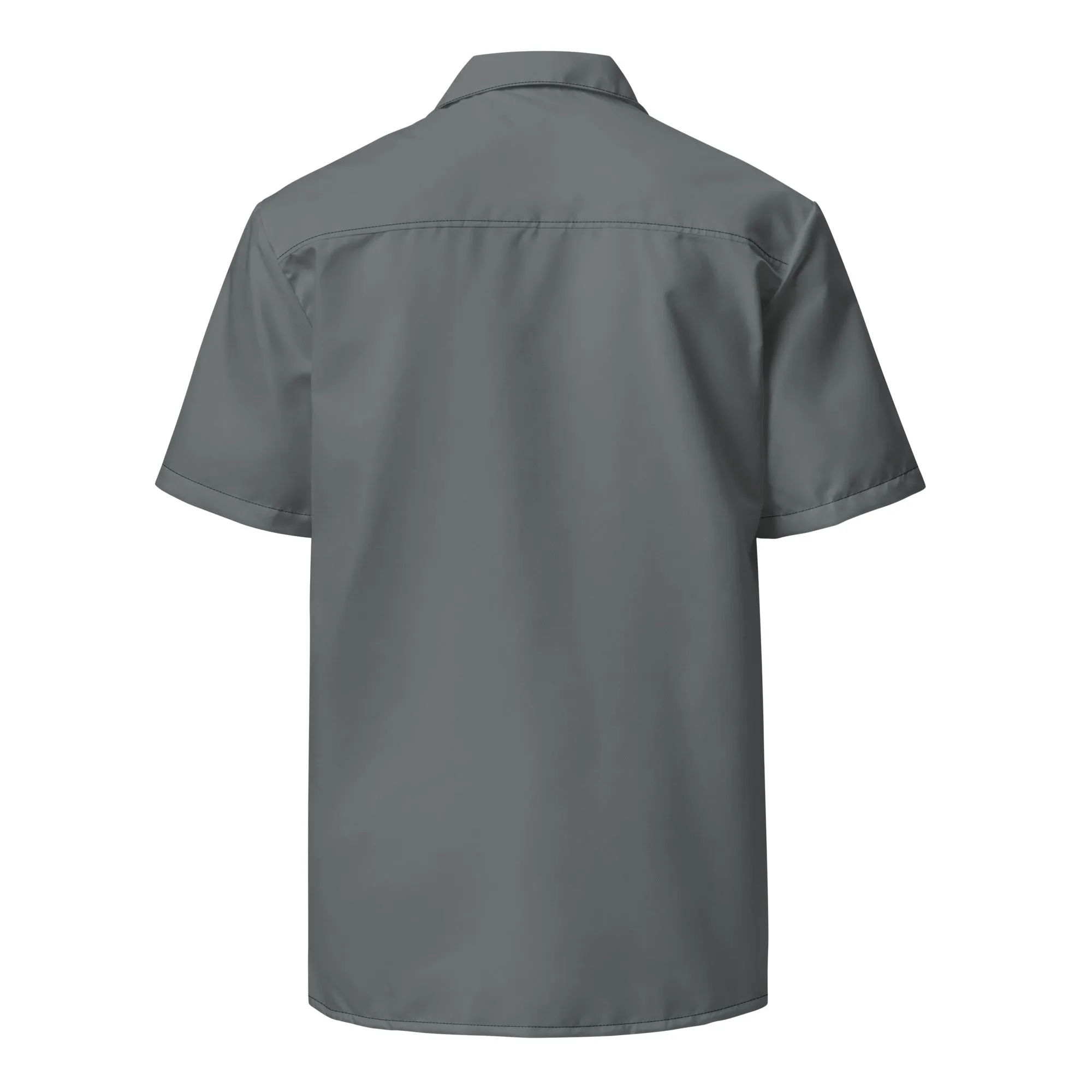 Labelless Shadow Grey Button Down Camp Shirt