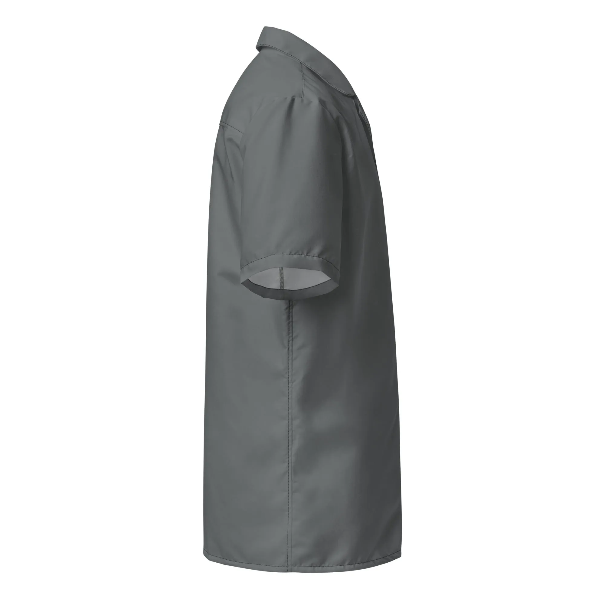 Labelless Shadow Grey Button Down Camp Shirt