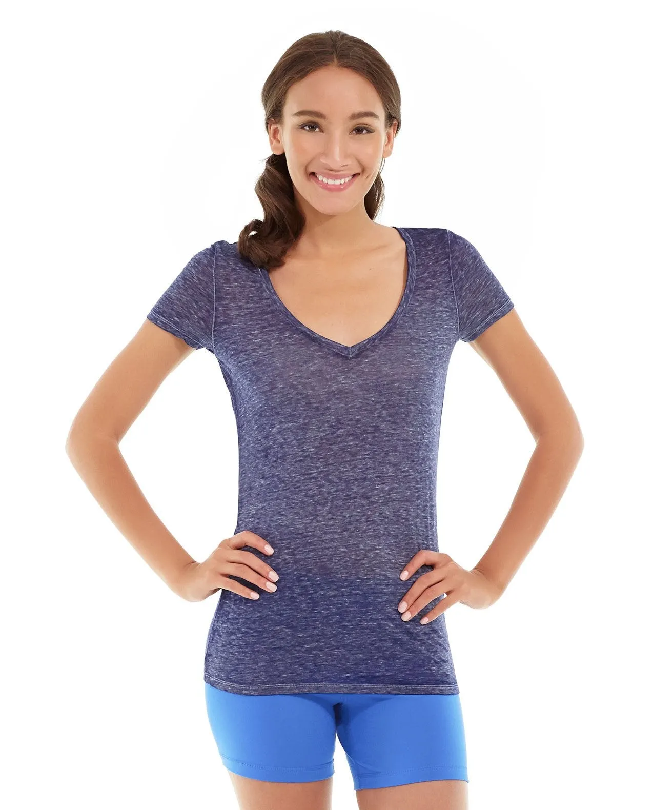 Minerva LumaTech&trade; V-Tee-S-Blue