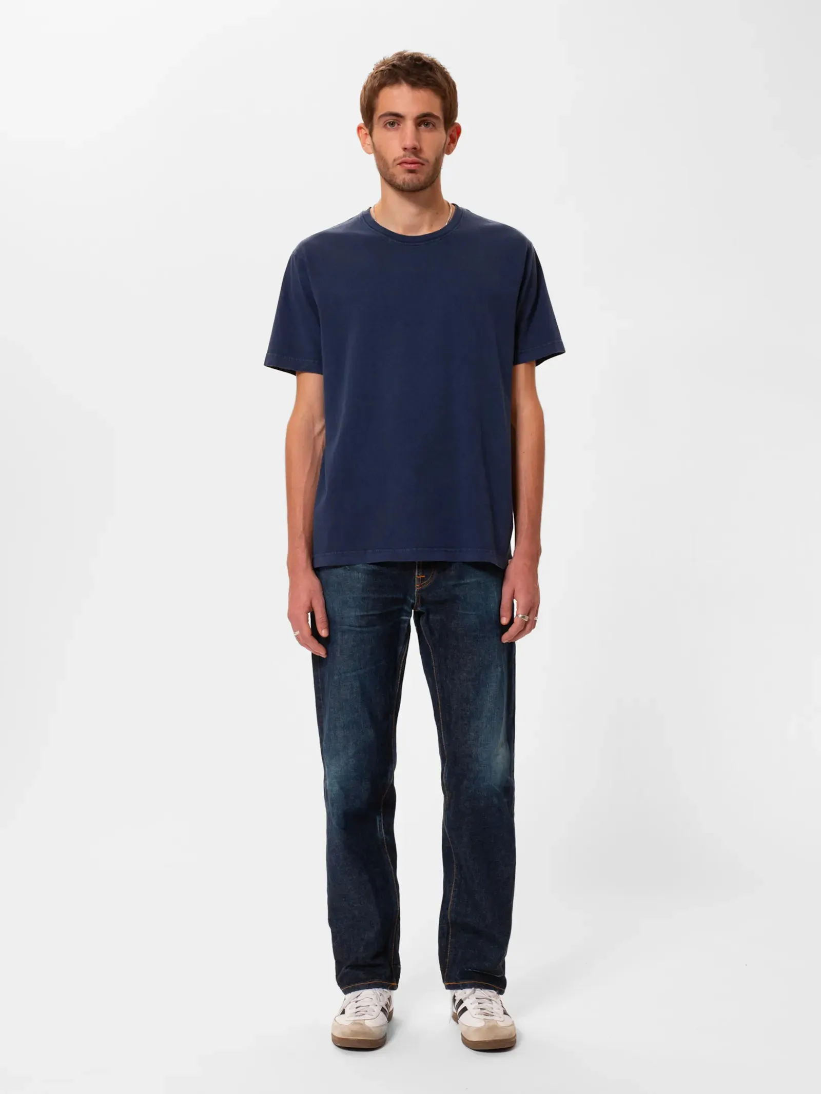NUDIE JEANS - Uno Everyday Tee Blue