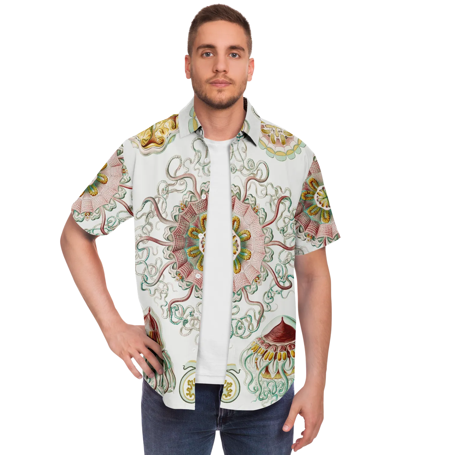 Vintage Jellyfish Button-Down Shirt