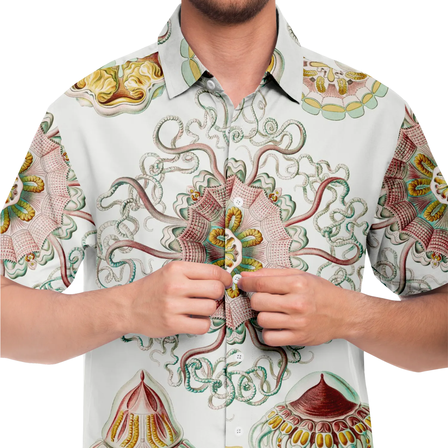 Vintage Jellyfish Button-Down Shirt