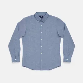 Wool Linen Button-Down Shirt
